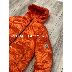 Детское пальто Монклер оранжевое