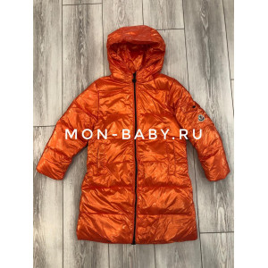 Детское пальто Монклер оранжевое